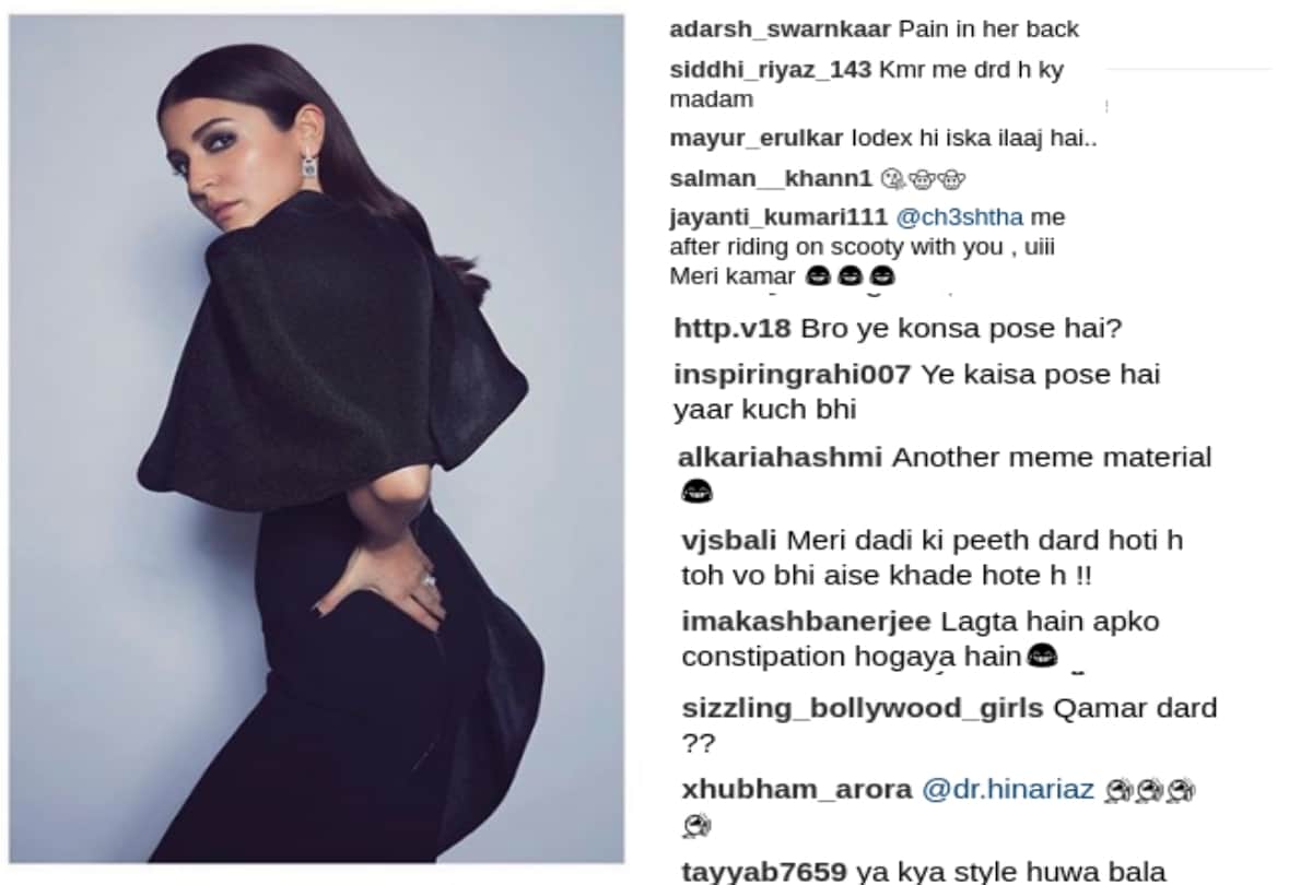 Anushka Sharma mercilessly trolled on Instagram For her pose in latest pictures
