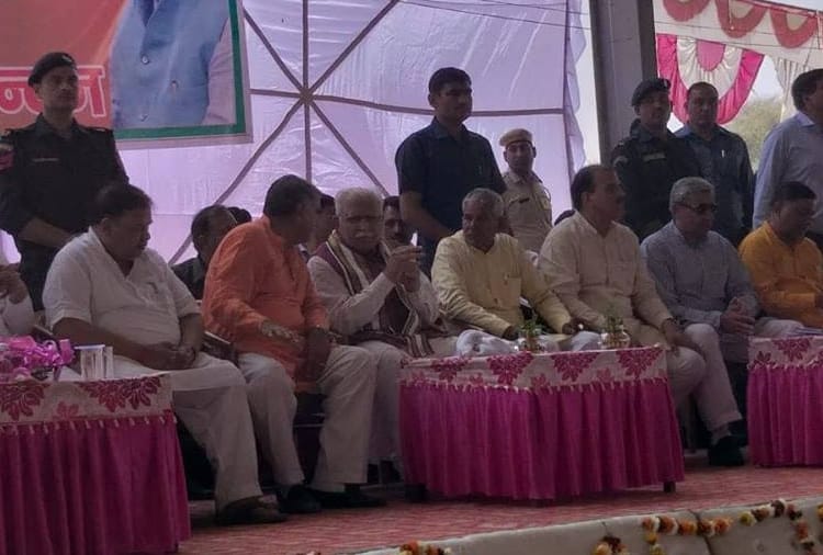 Lok sabha election 2019, CM Manohar lal's vijay sankalp rally in Bhiwani