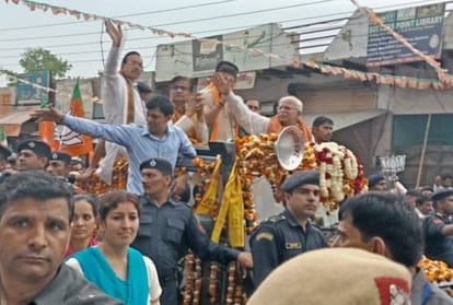 Lok sabha election 2019, CM Manohar lal's vijay sankalp rally in Bhiwani
