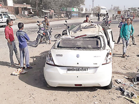 Property dealer killed, three injured in car overturning