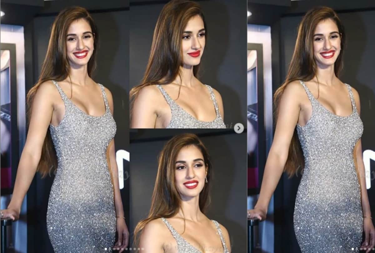 Disha Patani turns up the heat in dazzling short silver shimmery dress