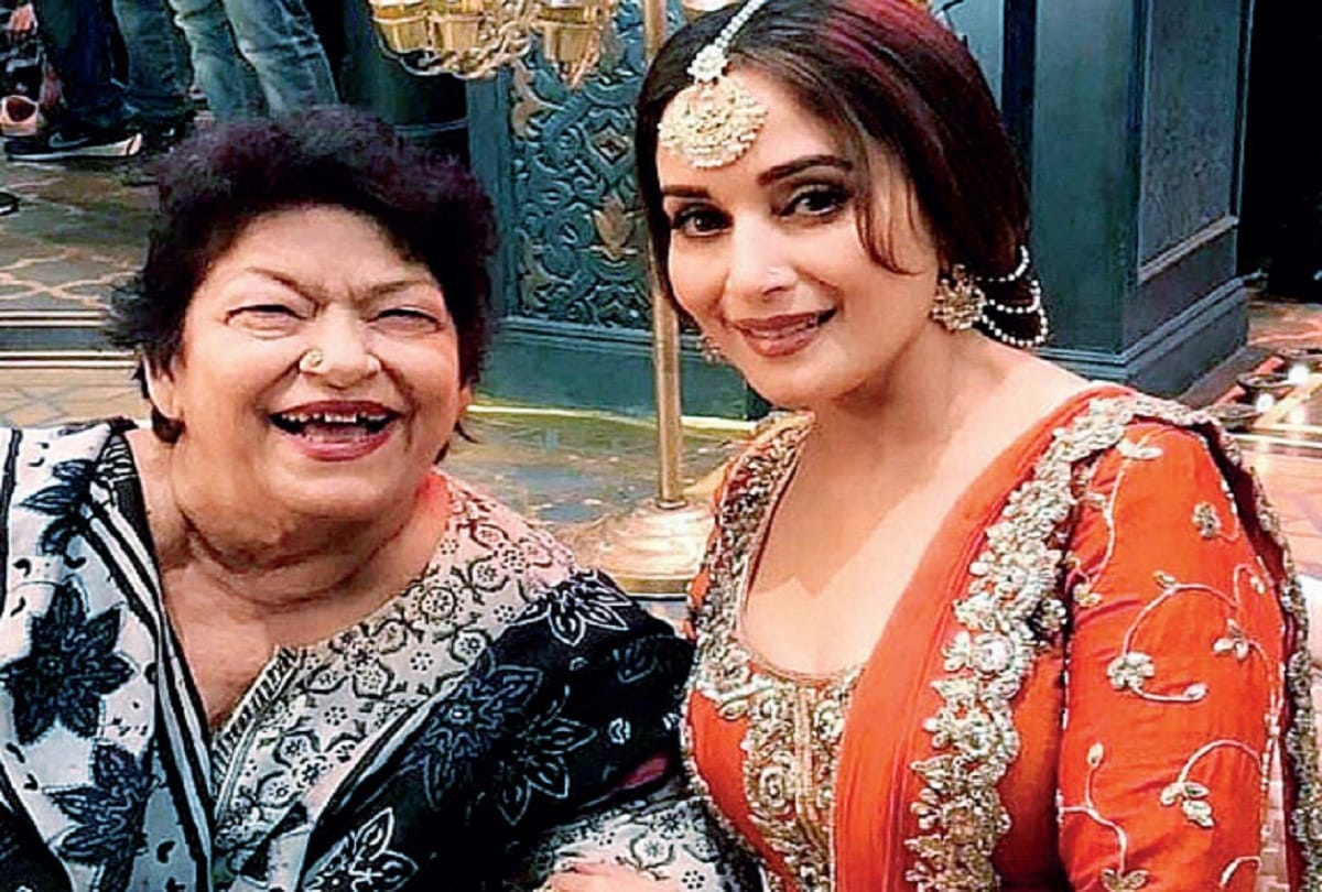 Madhuri Dixit support to saroj khan after salman khan