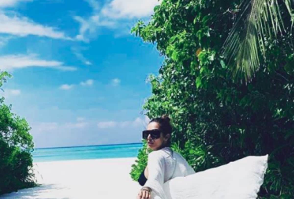 Malaika Arora trolled for hot pool photos from maldives holiday