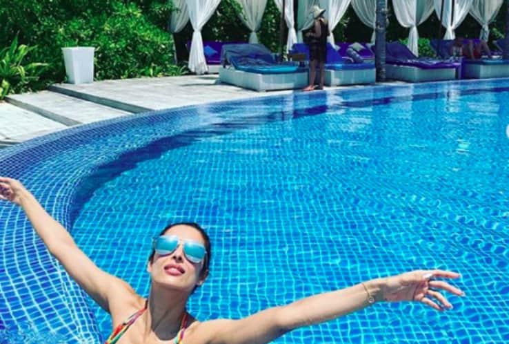 Malaika Arora trolled for hot pool photos from maldives holiday