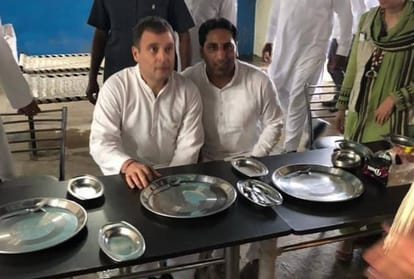 Lok sabha election 2019, Rahul gandhi have eat food at dhaba in Haryana's Karnal