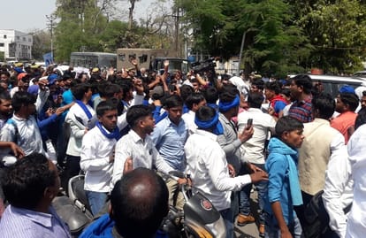 Bhim army founder Chandrasekhar road show in narendra modi constituency for loksabha election 2019