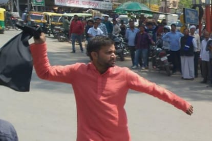 Bhim army founder Chandrasekhar road show in narendra modi constituency for loksabha election 2019