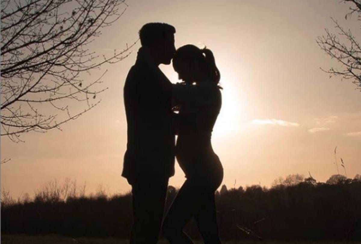 Amy Jackson Flaunts Her Baby Bump says Thinking about you lil one