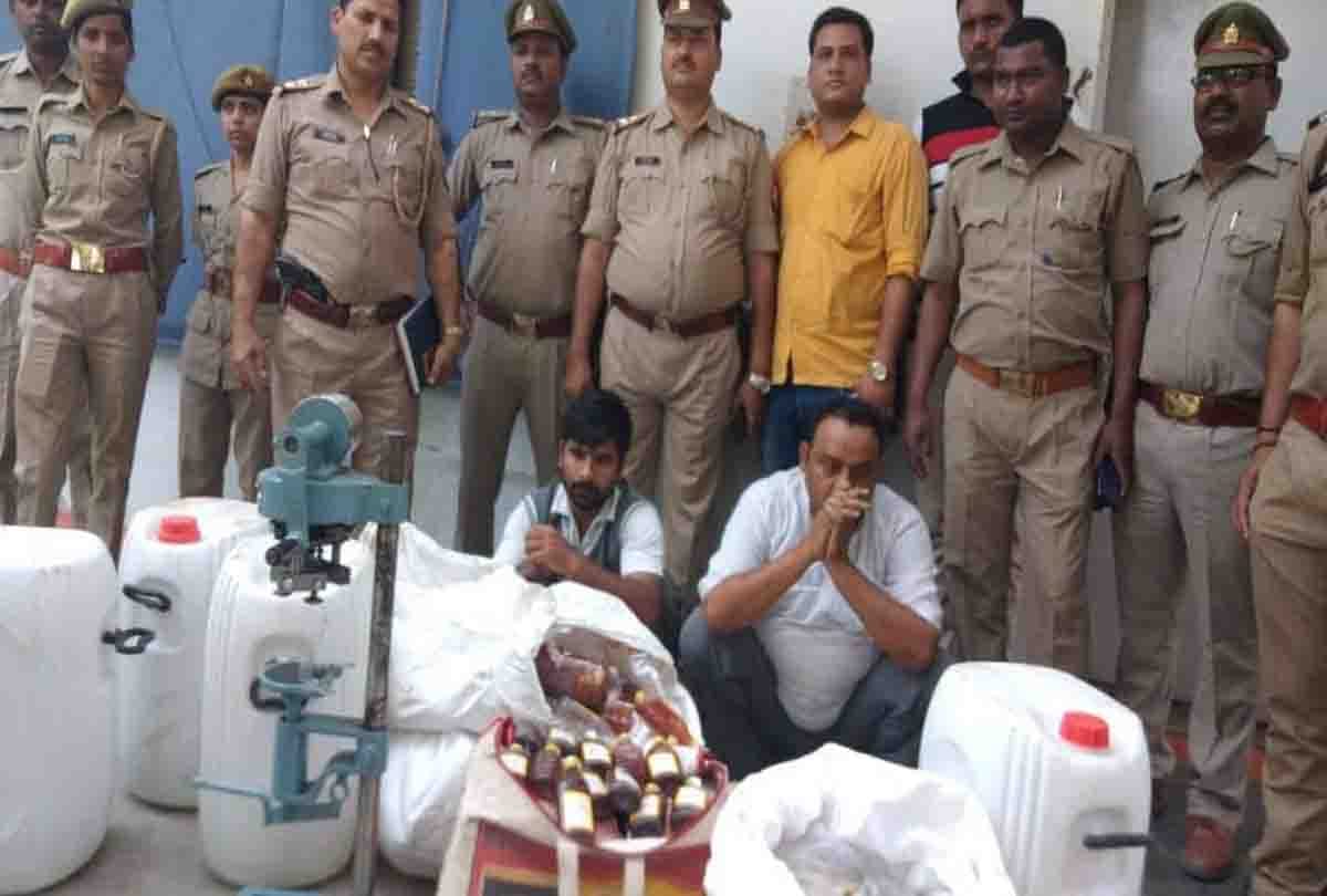 raw liquor factory caught  before lok sabha elections