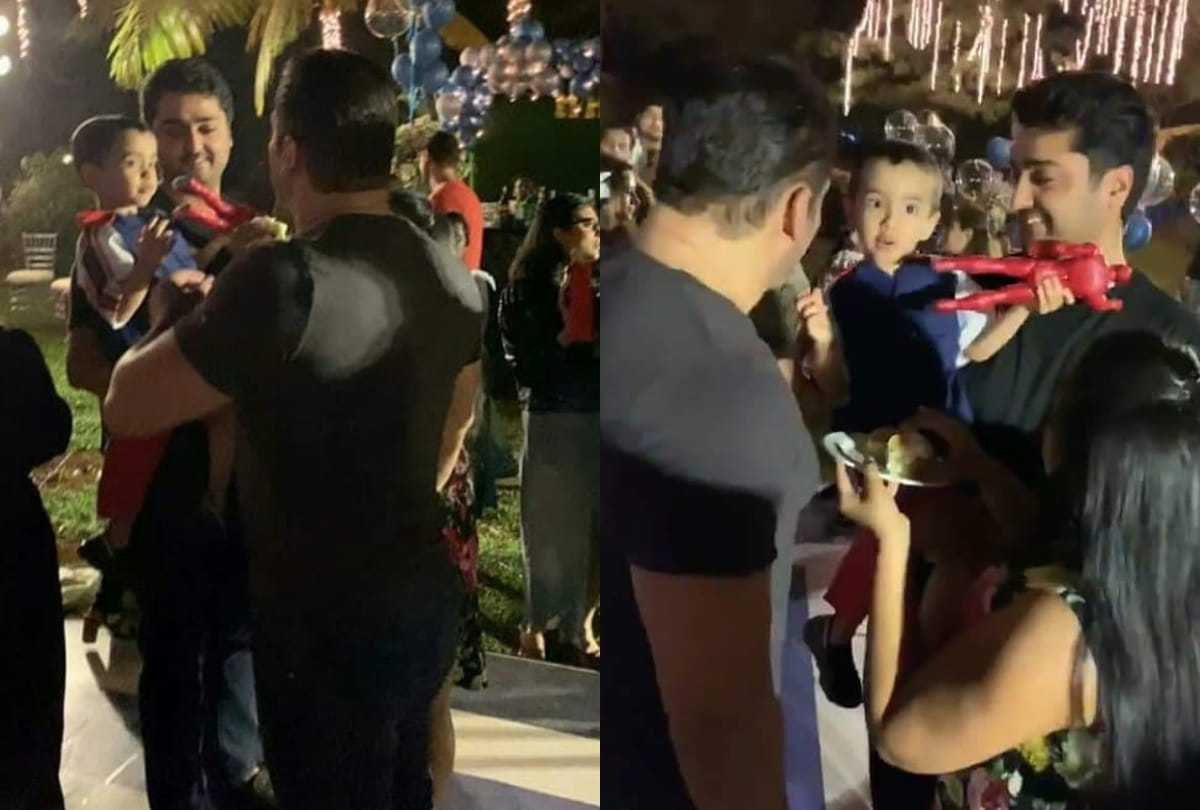 Salman khan Ahil Sharma birthday celebration sohil khan arbaaz khan attend party