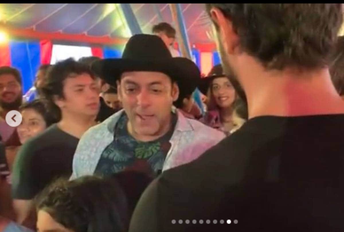 salman khan dance like kid at his nephew ahil sharma birthday