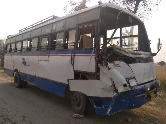 Two passengers injured in truck collision