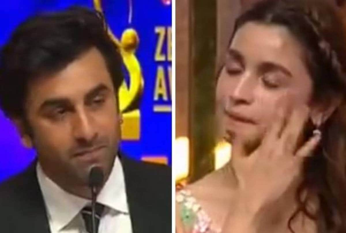 alia bhatt in teary eyes when ranbir kapoor gave speech at zee cine awards