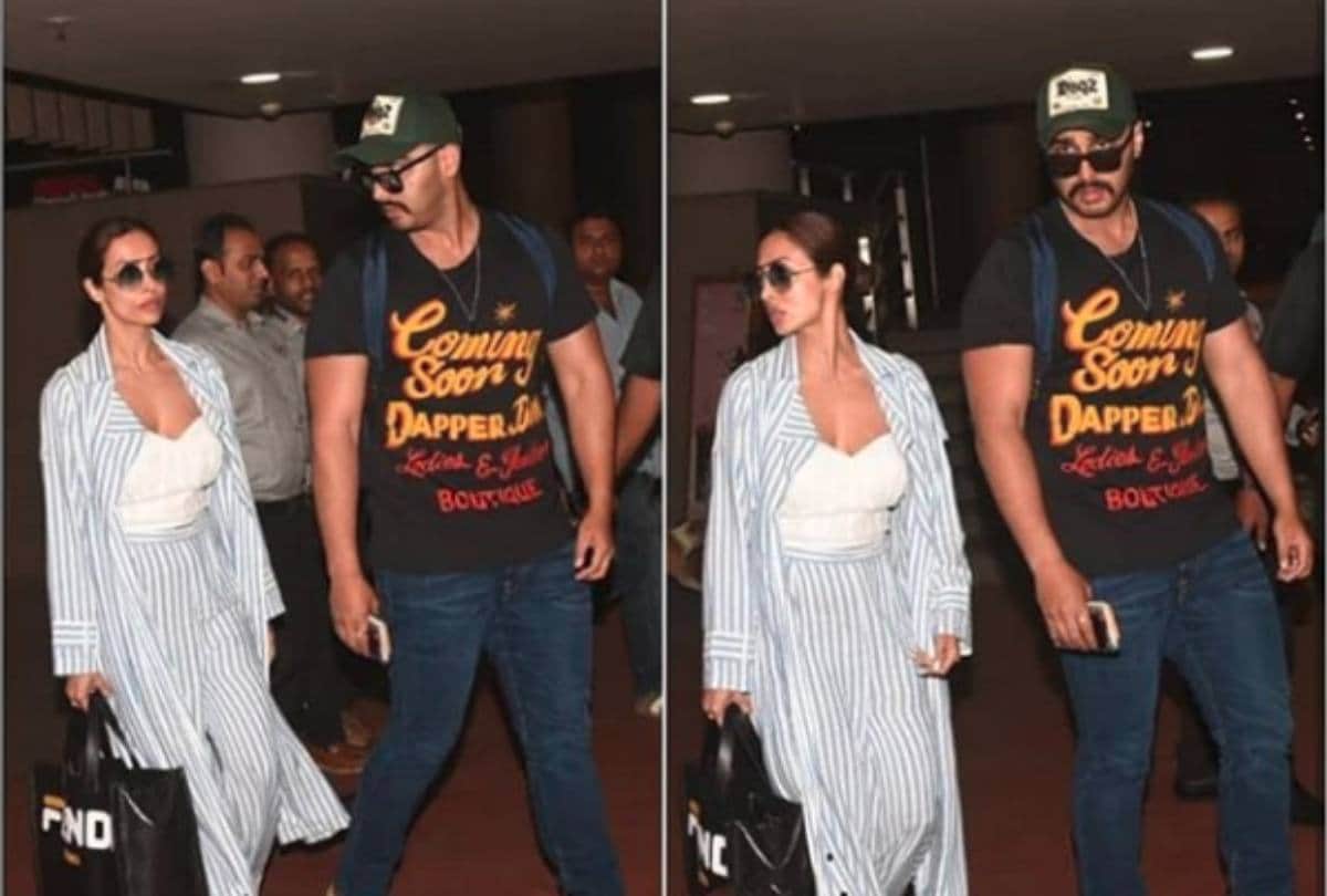 malaika arora and arjun kapoor spotted at airport after enjoyed bachelorette party in maldives