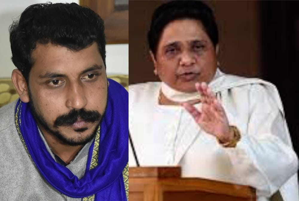 bhim army chief asked question to bsp chief mayawati.