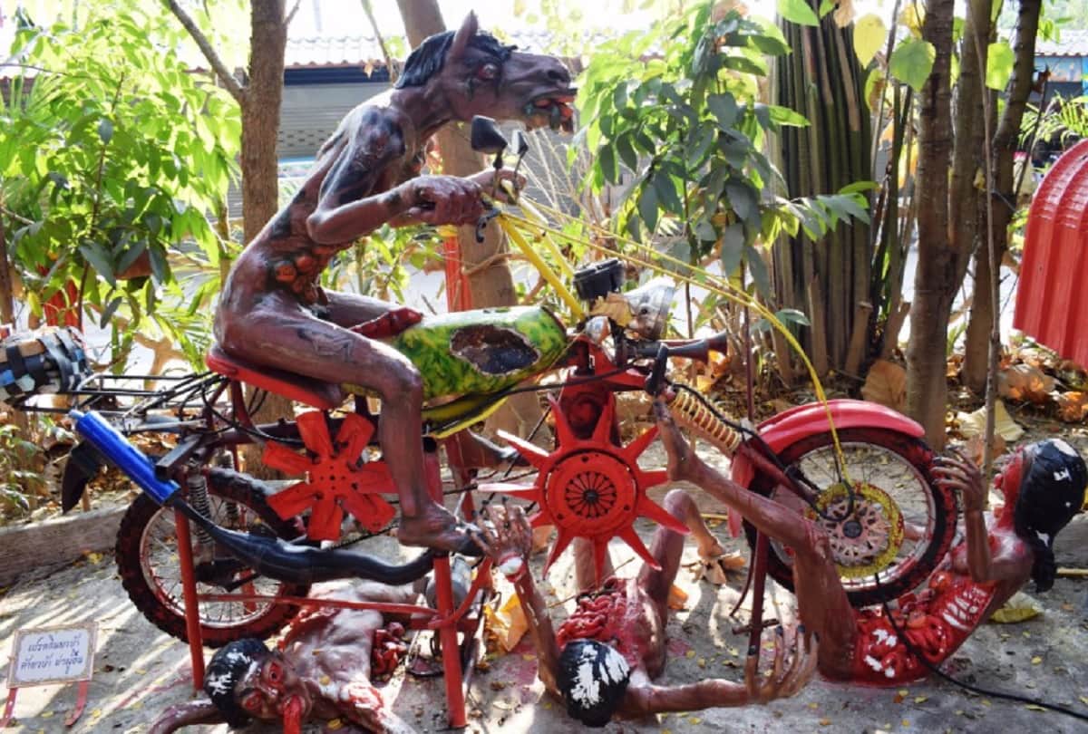 Hell Temple Of Thailand photos history of Wat Mae Kaet Noi chiang Mai Thailand 