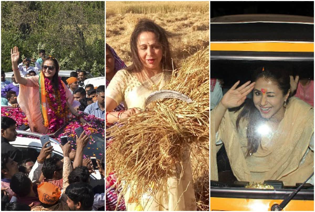 Hema Malini Urmila Matondkar Jaya Prada transformation in look Lok Sabha Election 2019 campaigning