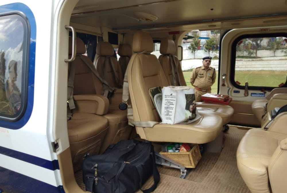 Lok sabha elections 2019 home minister rajnath singh helicopter checking in uttarakhand