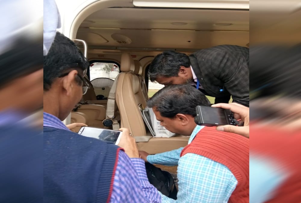 Lok sabha elections 2019 home minister rajnath singh helicopter checking in uttarakhand