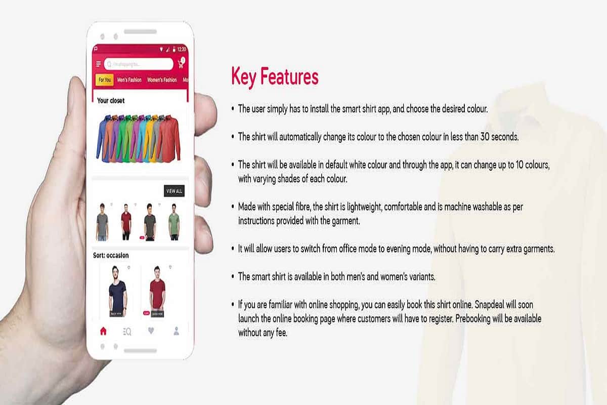 Silicon Valley start-up launches Smart Shirt on Snapdeal on to make april fool