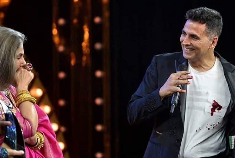 dimple kapadia reaction when saw akshay kumar blood stained