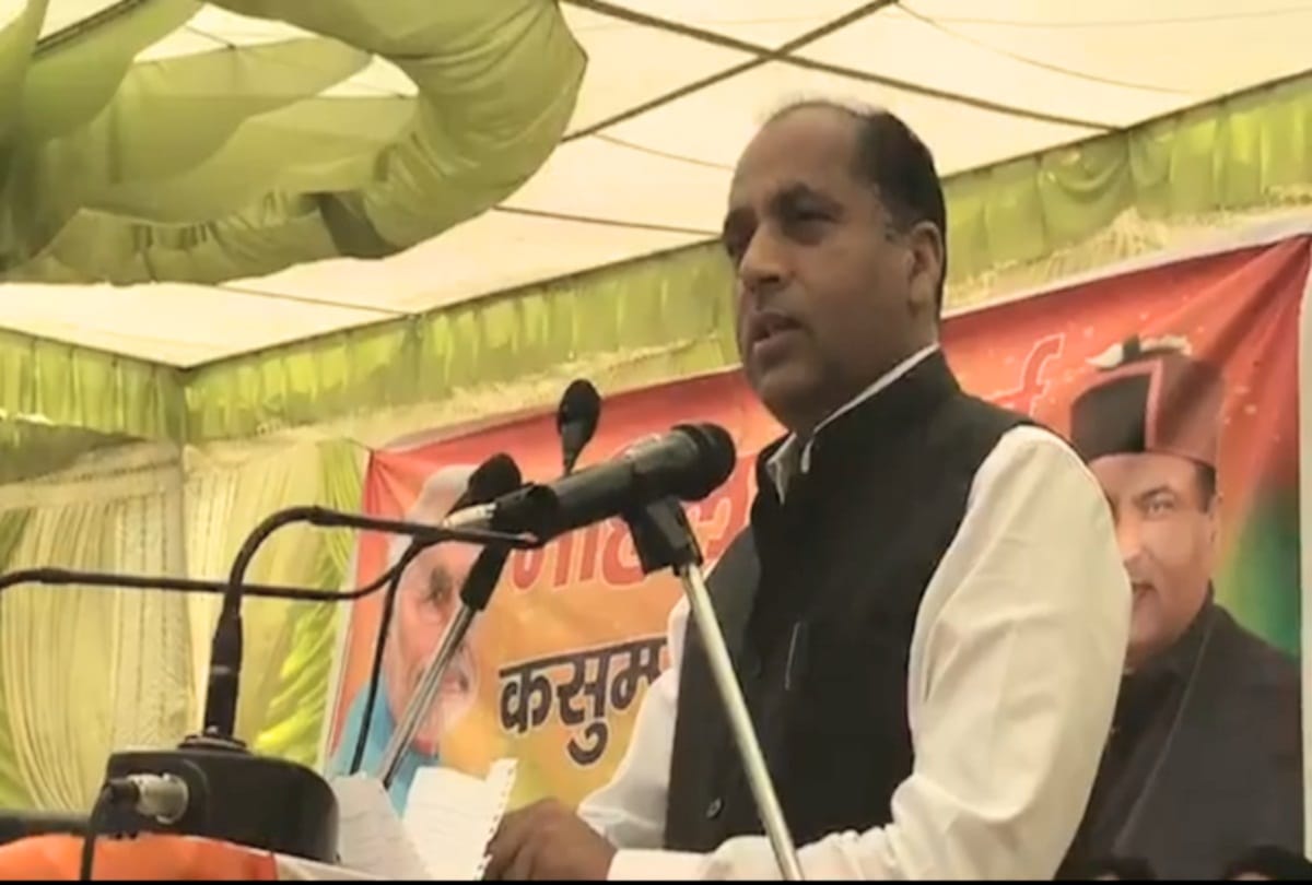 cm jairam thakur statement over pandit sukhram and ashrey sharma