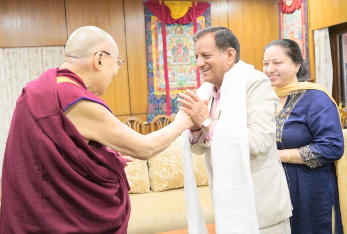 lok sabha election 2019: Kishan Kapoor took blessing of spiritual leader Dalai Lama in dharamsala