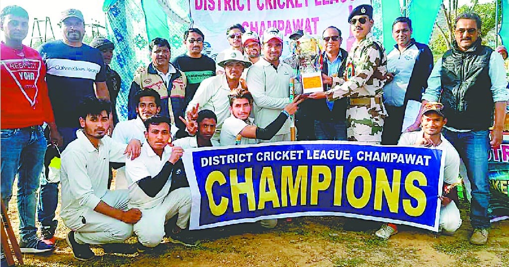 Young star champawat wins cricket comptition