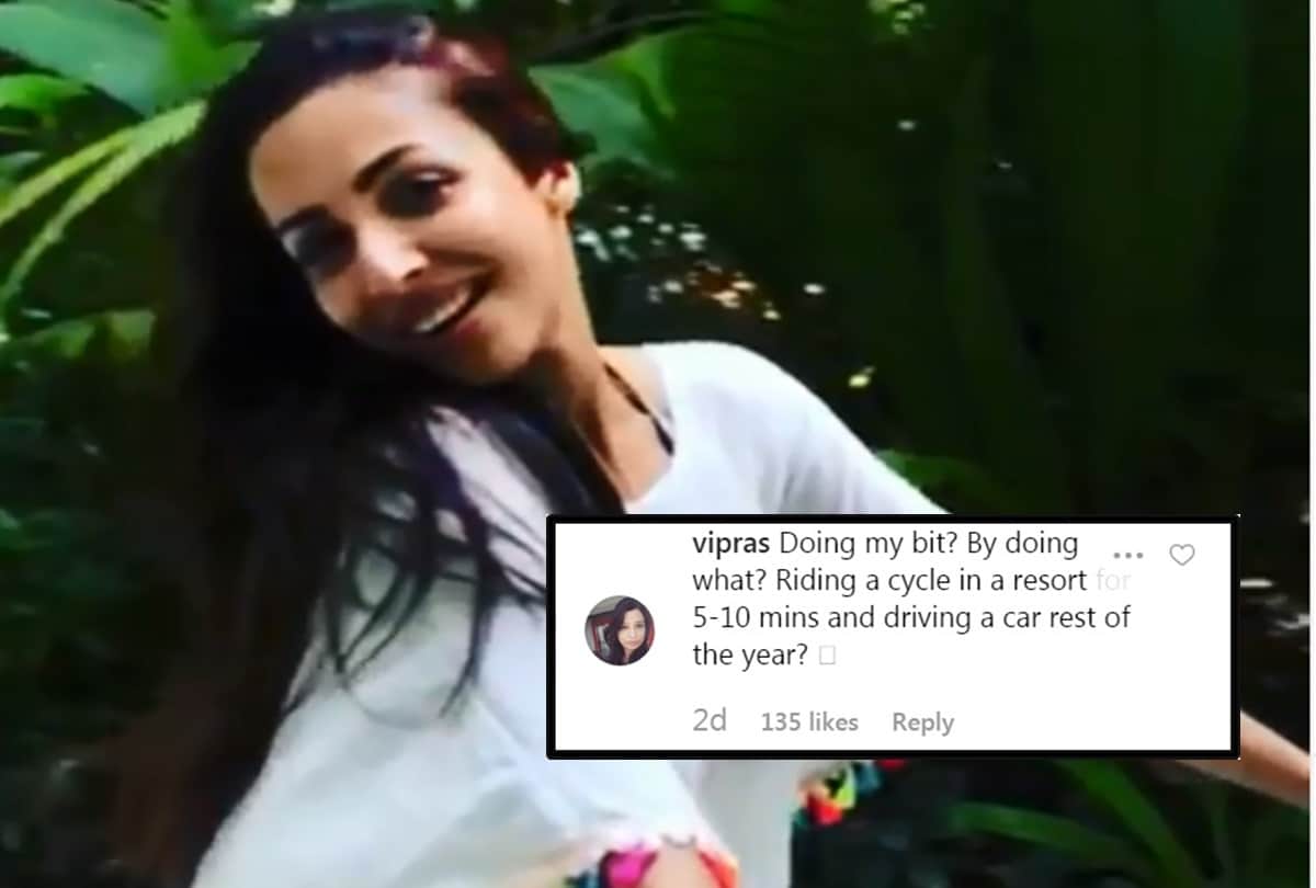 Malaika Arora Trolled After Shares cycling video On Instagram