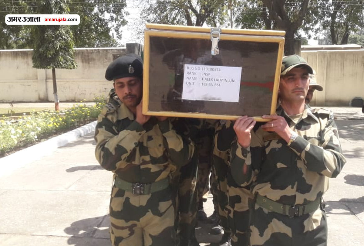 Wreath-laying ceremony of BSF Inspector T Alex Lalminlun, ceasefire violation by Pakistan in Poonch