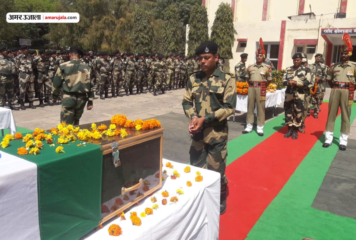 Wreath-laying ceremony of BSF Inspector T Alex Lalminlun, ceasefire violation by Pakistan in Poonch