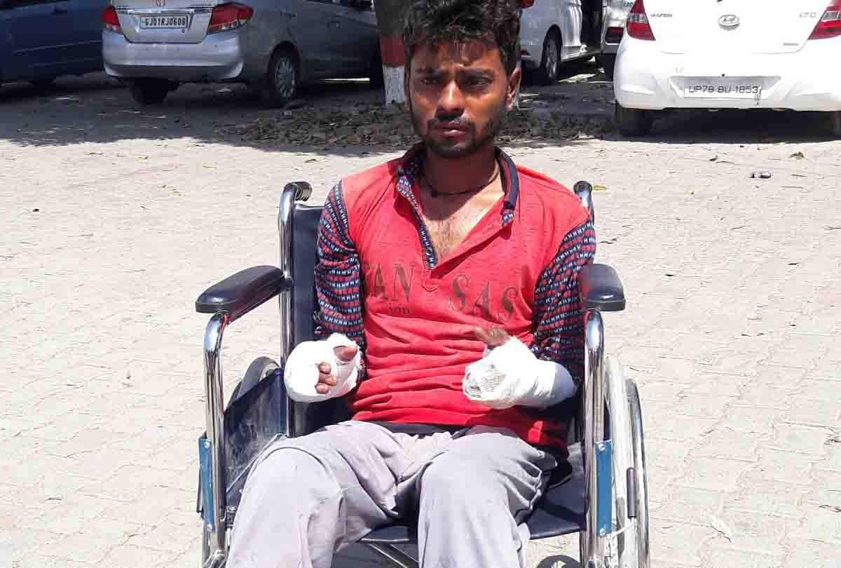 up police give third degree to man