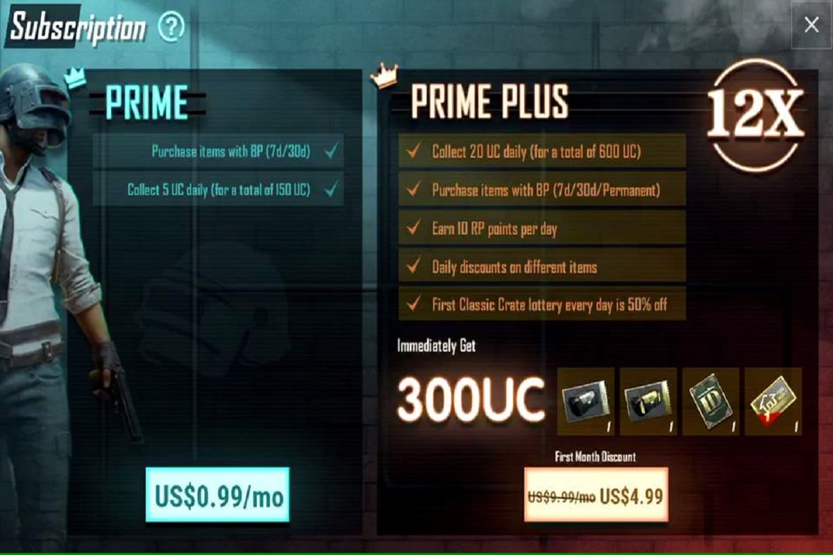 PUBG  Prime, Prime Plus