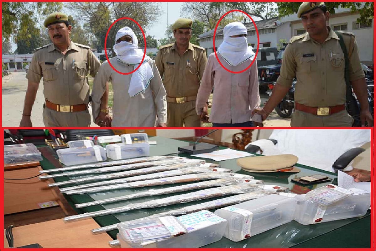 Muzaffarnagar police arrested of two accused, used to supply illegal weapons by making fake daroga