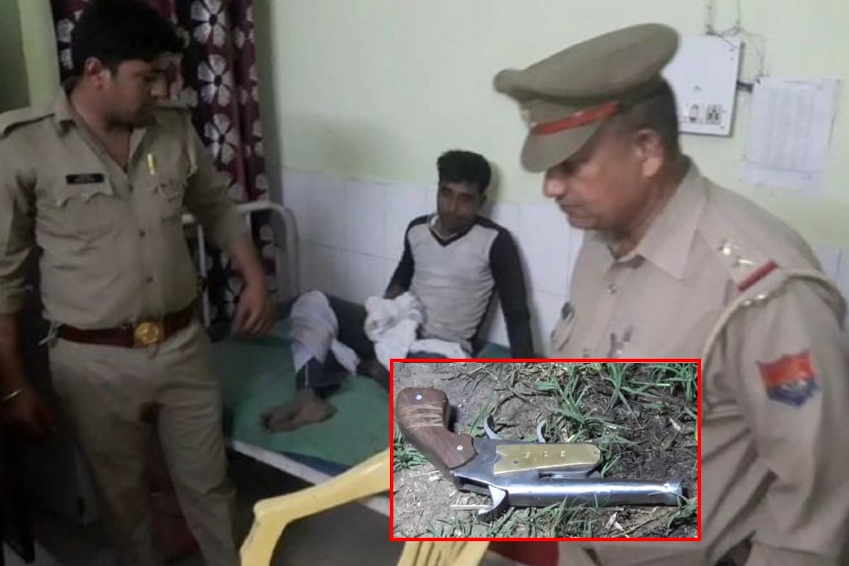 Badmash arrested in police encounter in Baraut up, pistol and heavy cartridges recovered