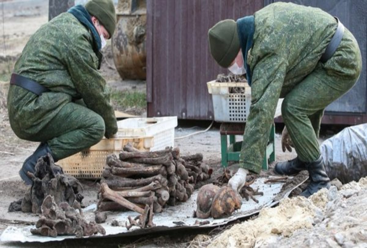 Nazi massacre of 50 thousand jews in Belarus building site