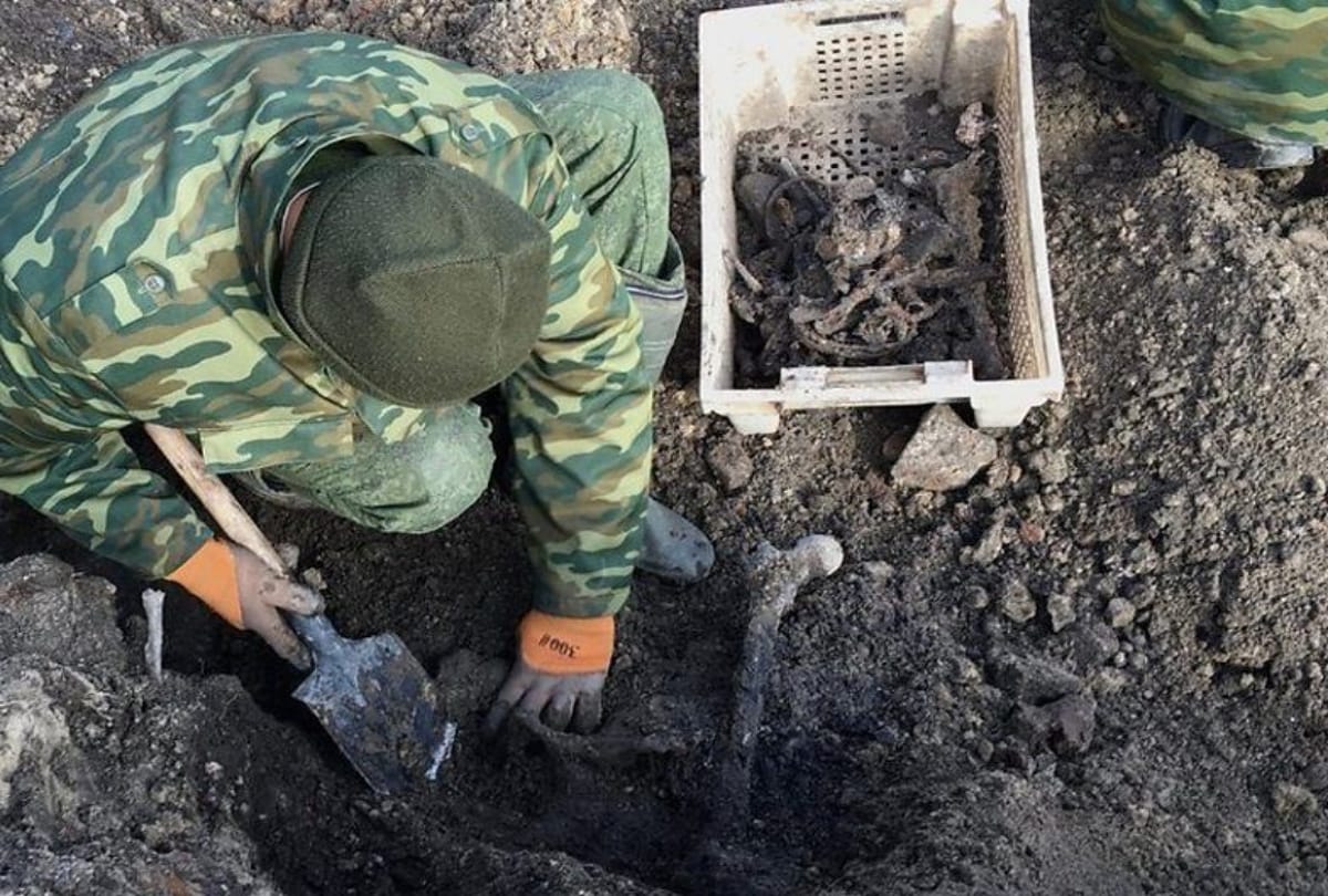 Nazi massacre of 50 thousand jews in Belarus building site