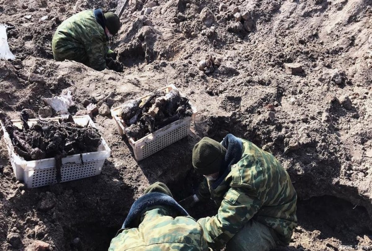 Nazi massacre of 50 thousand jews in Belarus building site