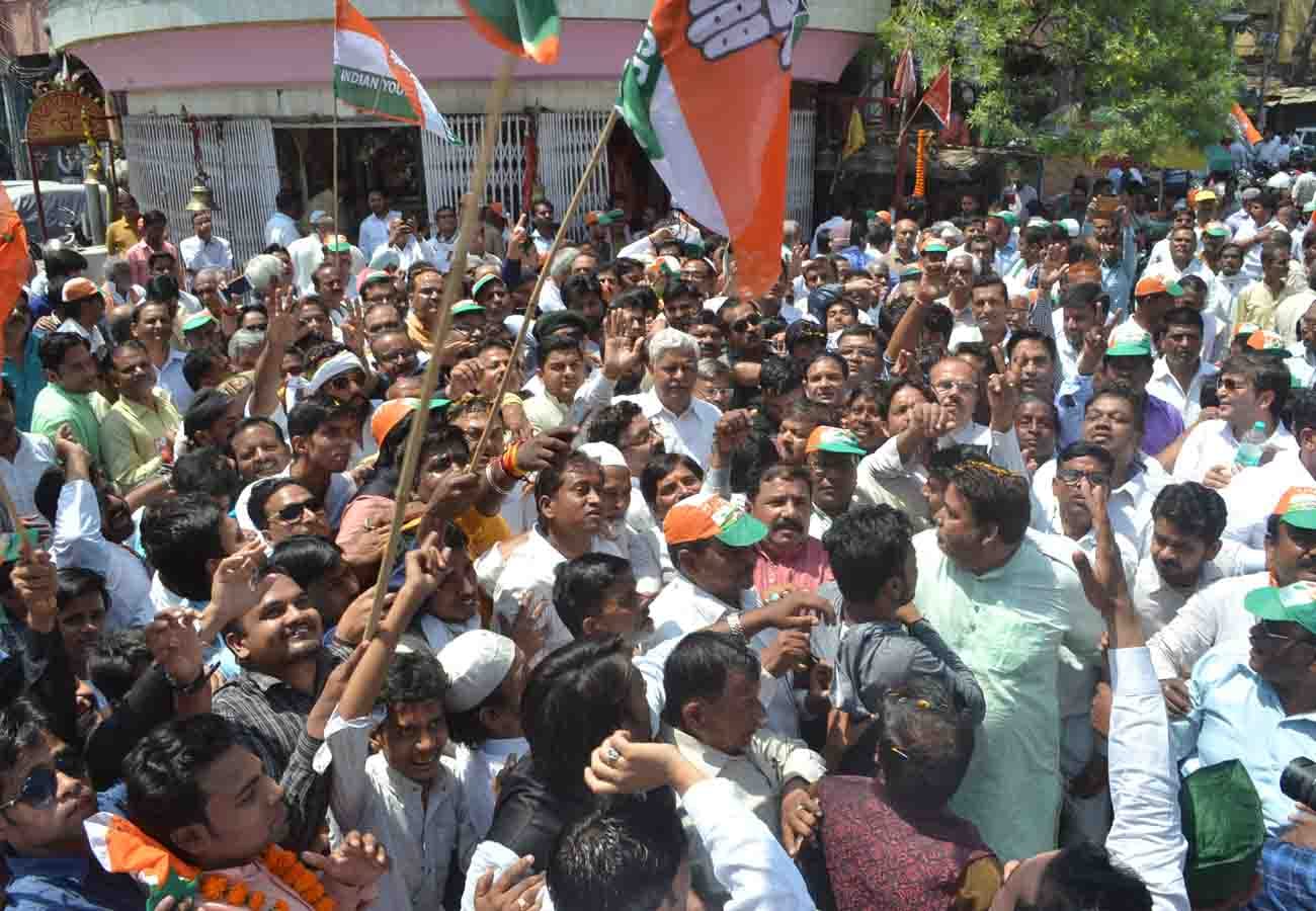 Congress candidate shriPrakash Jaiswal Nomination lok sabha election 2019