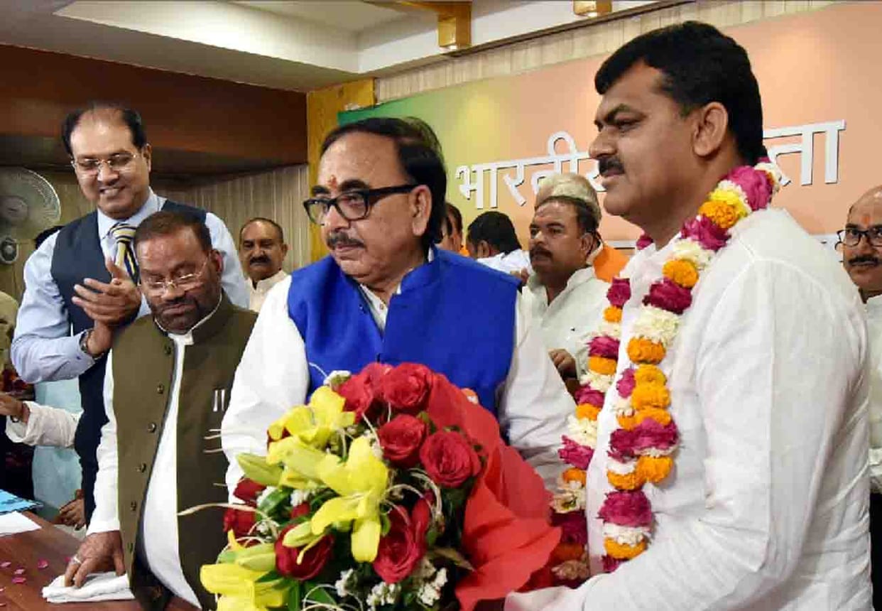 bsp leader nirmal tripathi joins bjp  lok sabha election 2019