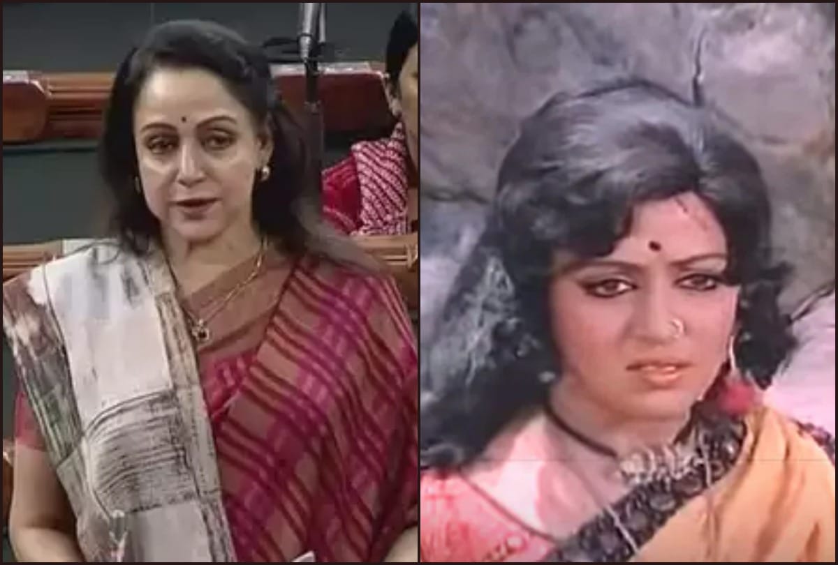 bjp candidate Hema Malini talks about step son Sunny Deol
