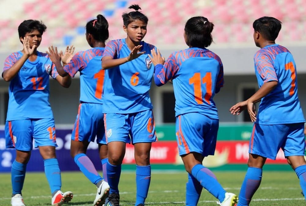India women football team post 2-0 win over Indonesia in Olympic Qualifiers Round 2 opener