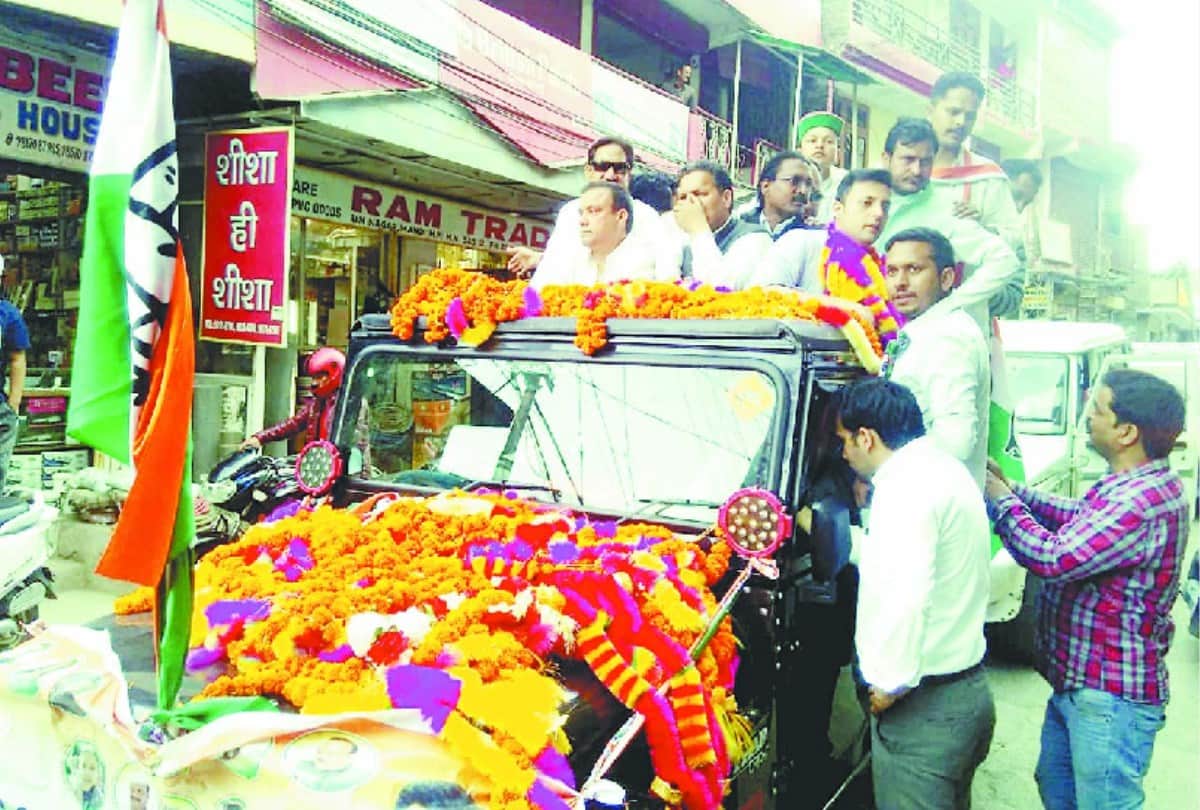 lok sabha election 2019 congress mp candidate aashray sharma road show in mandi