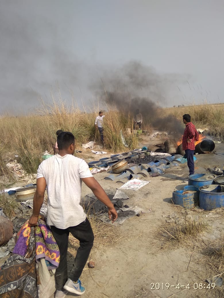 14 thousand liters of destroyed