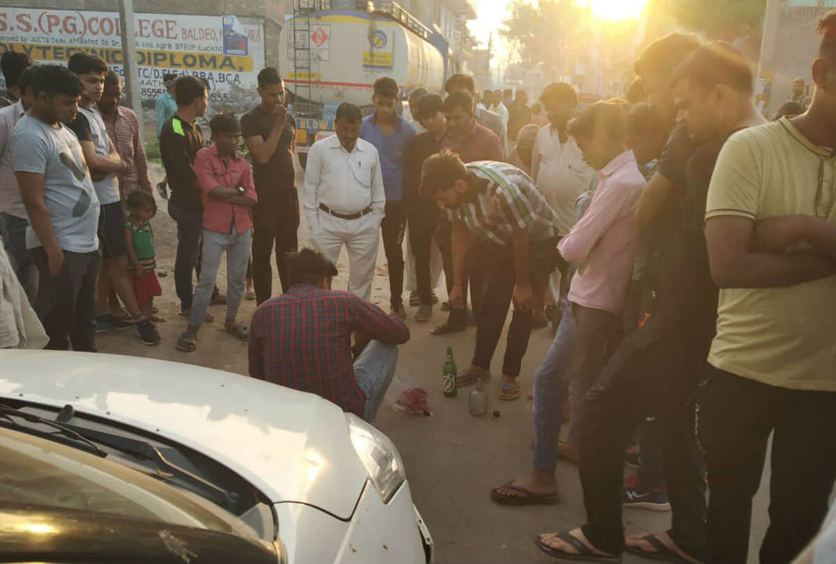 acid attack on women police constable in Mathura