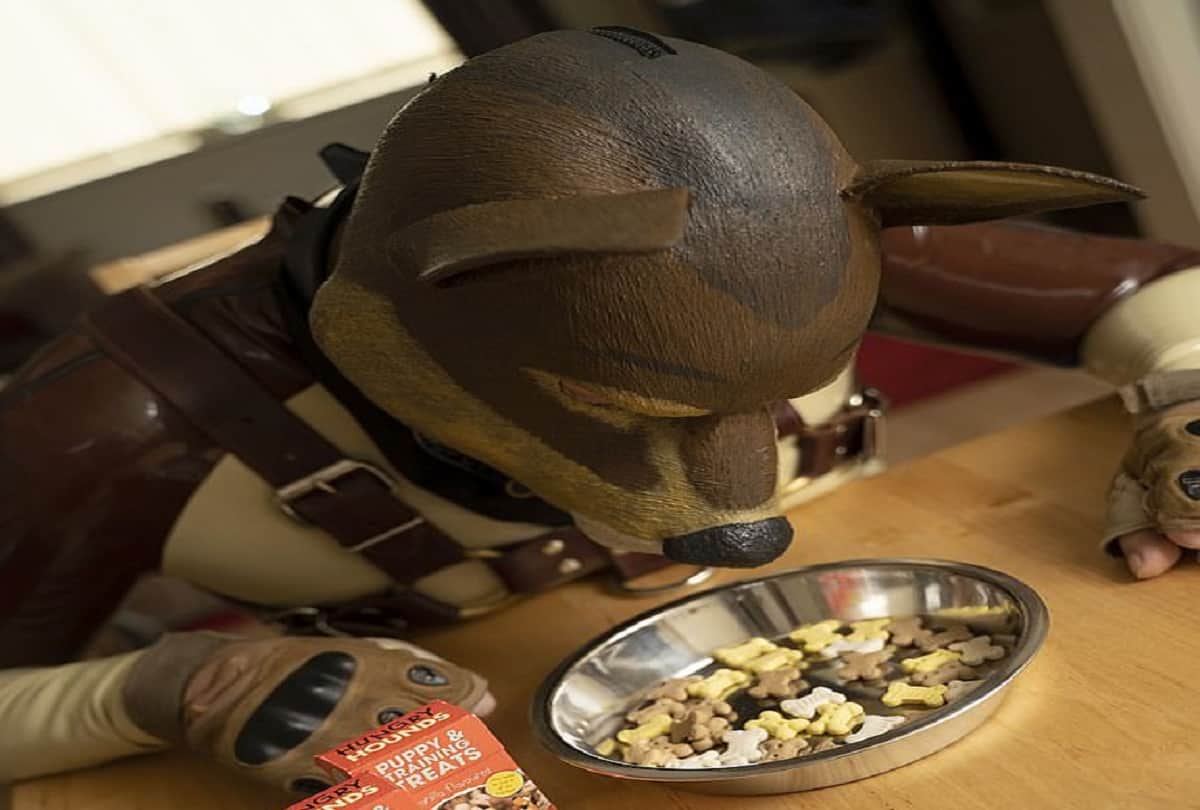 England Man lives as a human pup even eating his meals from a dog bowl and barks at friends