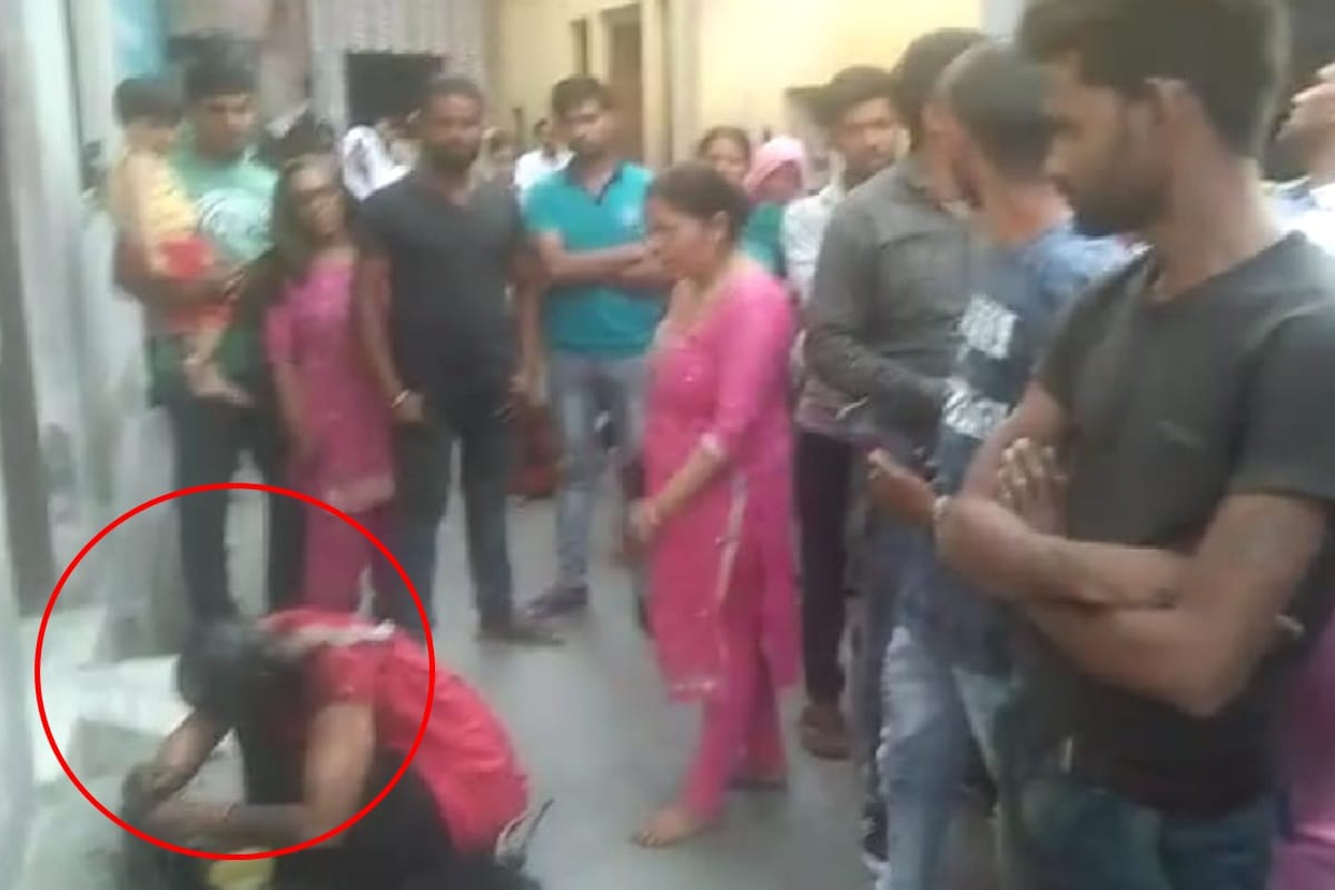 woman Blackish the face of her sister in law in doubt of illegal relations, video viral