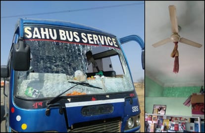 People stoning on mirzapur police