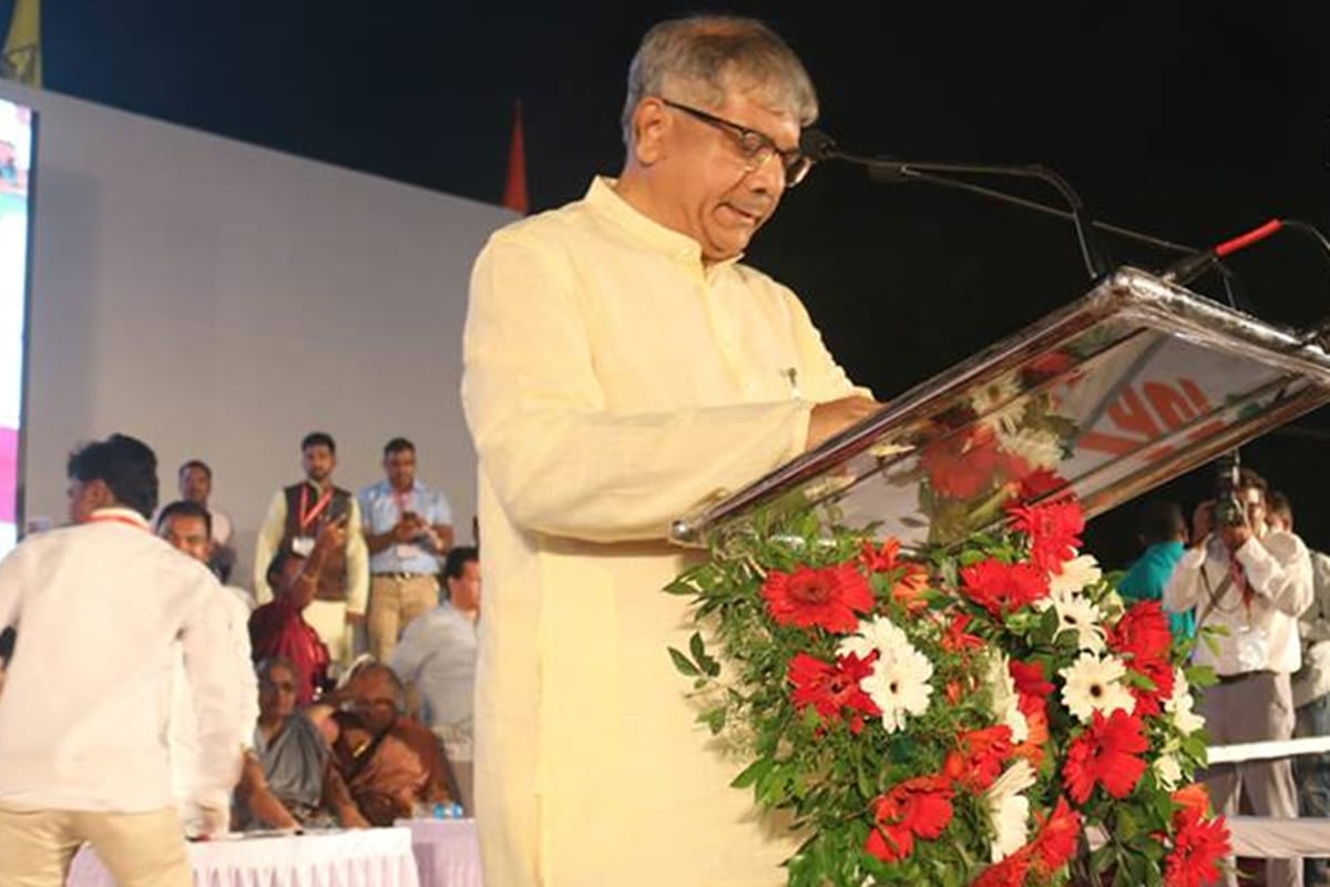 Mumbai: His grandson Prakash Ambedkar is against making the memorial of Dr. Ambedkar