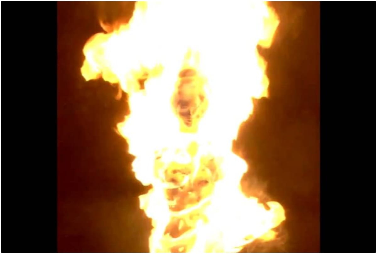 Person burnt himself alive, death
